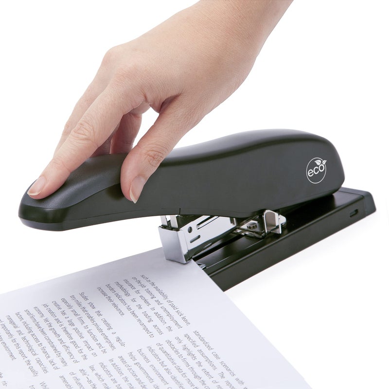 Rapesco 1307 ECO Heavy-Duty Stapler with 2000 Staples Type 923/10mm (3/8"), 100 Sheet Capacity, Uses Type 923 (1/4" to 1/2") and Type 24 High-Capacity (1/4" and 5/16") Heavy-Duty Staples, Black - Image 4